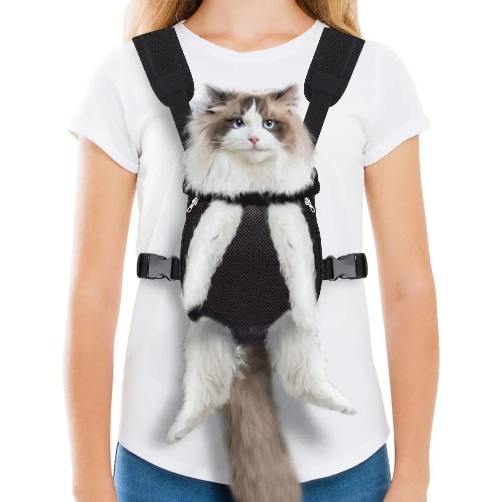 Verstelbare Rugzak voor Huisdieren met ademend mesh | Comfortabel & Veilig voor Honden en Katten | Ideaal voor Wandelen, Kamperen & Reizen - Image 2