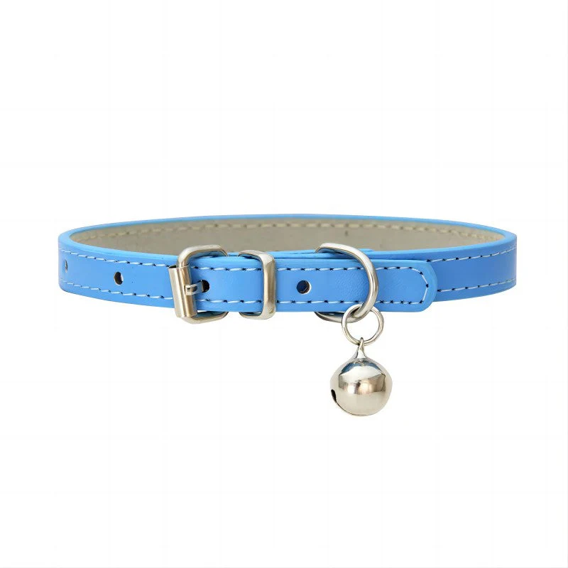 Verstelbare kattenhalsband kunstleer met bel | Veiligheidsbuckle | Metalen gesp | Voor katten van klein tot middelgroot | Meerdere maten - Image 11