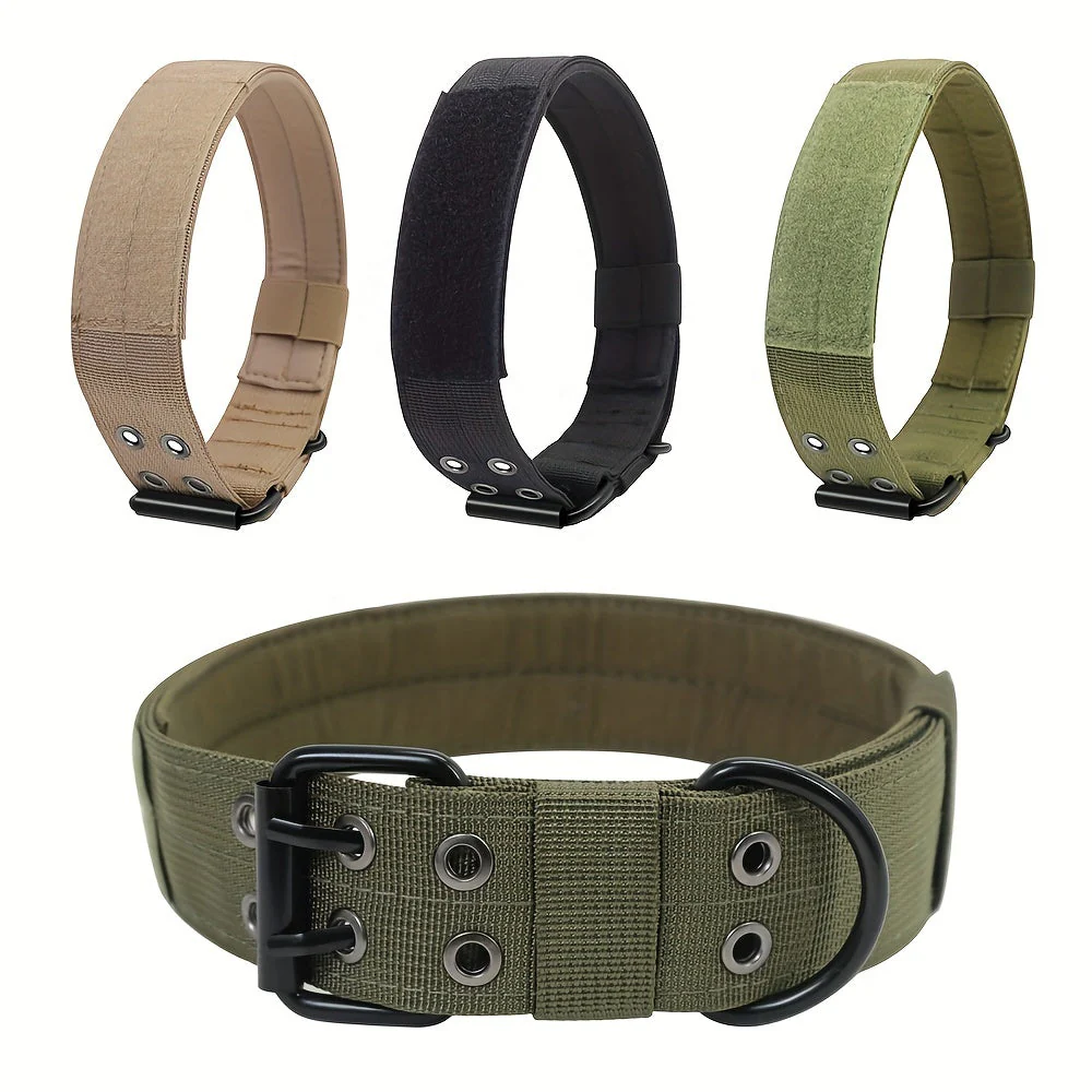 Verstelbare hondenhalsband van sterk nylon | Geschikt voor grote honden | Duurzaam, comfortabele pasvorm en stevige gespsluiting | Maten M, L, XL - Image 9