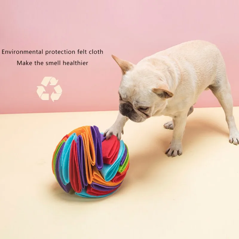 Honden Snuffel Speelbal | Interactief Vilt Speelgoed | Verstelbare Moeilijkheidsgraden | Opvouwbaar en Wasmachinebestendig | Maten 15 cm en 20 cm - Image 2