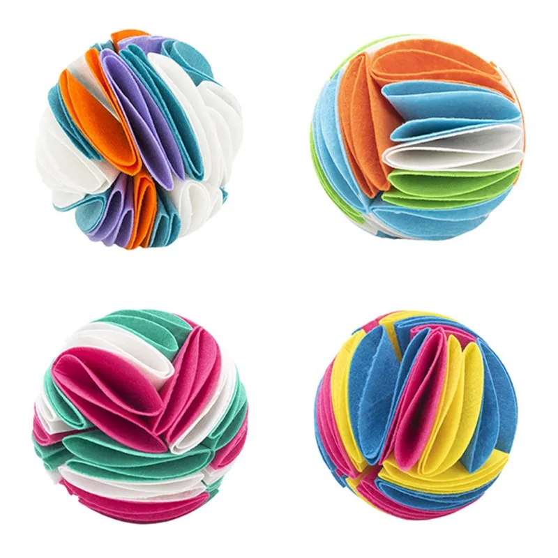 Honden Snuffel Speelbal | Interactief Vilt Speelgoed | Verstelbare Moeilijkheidsgraden | Opvouwbaar en Wasmachinebestendig | Maten 15 cm en 20 cm - Image 3