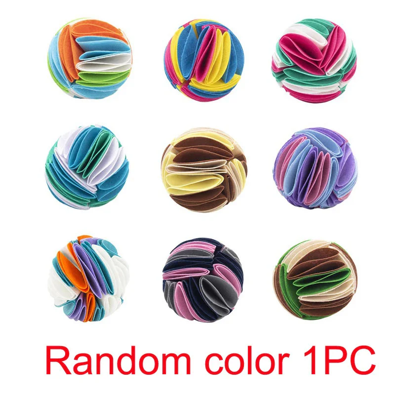 Honden Snuffel Speelbal | Interactief Vilt Speelgoed | Verstelbare Moeilijkheidsgraden | Opvouwbaar en Wasmachinebestendig | Maten 15 cm en 20 cm - Image 4