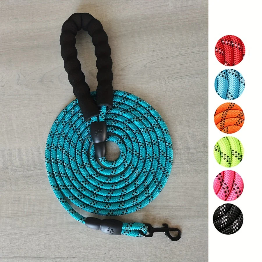 Versterkte reflecterende nylon hondenriem 1,2m | Gevoerde handgreep | Extra sterk | Veilig wandelen voor middelgrote en grote honden | Geschikt voor dagelijks gebruik - Image 6
