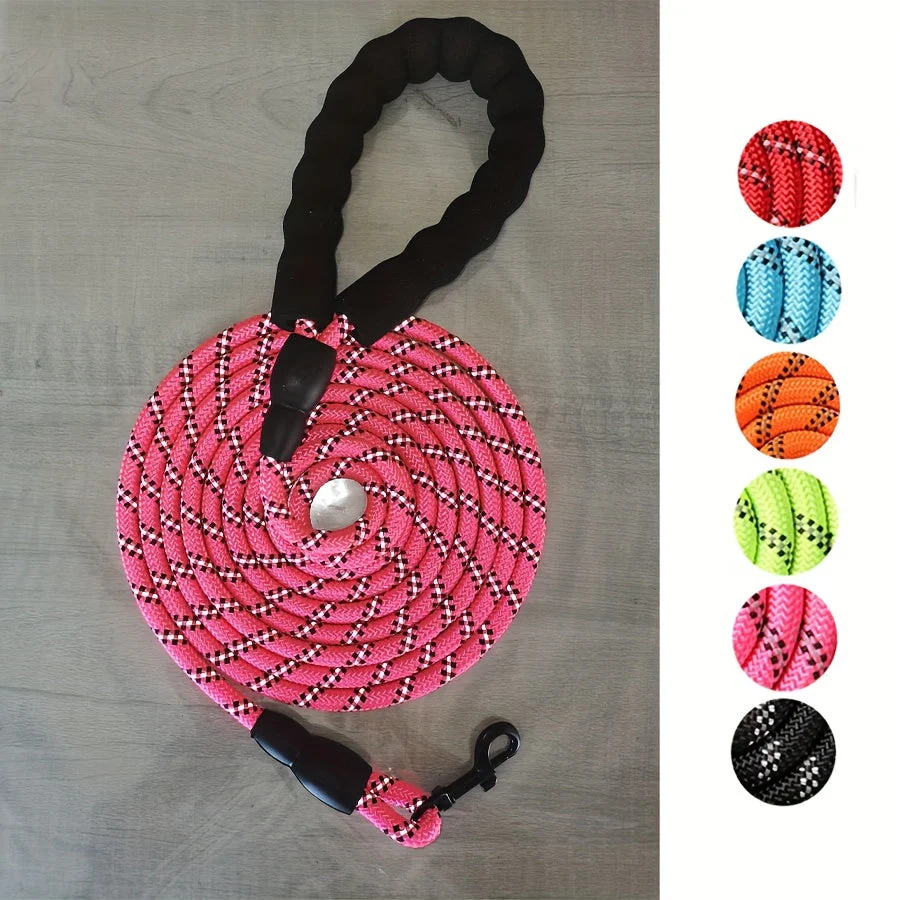 Versterkte reflecterende nylon hondenriem 1,2m | Gevoerde handgreep | Extra sterk | Veilig wandelen voor middelgrote en grote honden | Geschikt voor dagelijks gebruik - Image 8