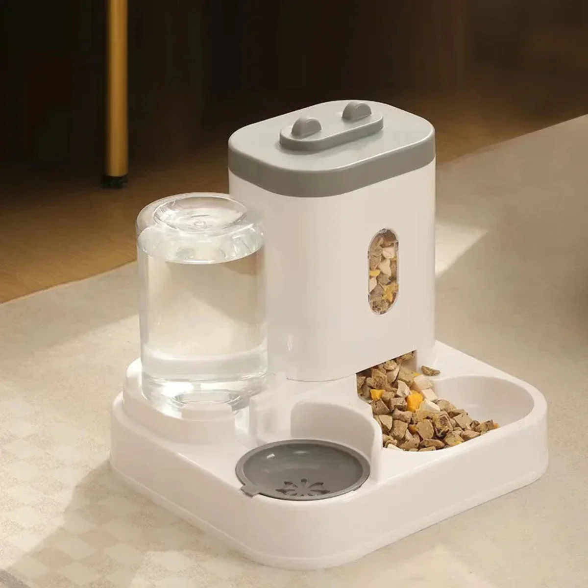 Slimme Huisdiervoederdispenser | Timer Gecontroleerd | Grote Inhoud | Droog & Nat Voer Compartimenten | Eenvoudig Reinigbaar | Geschikt voor Huisdieren | Handig voor Vakanties & Drukke Dagen - Image 2