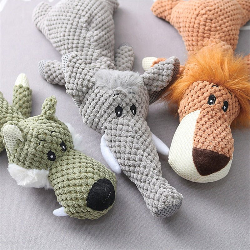 Sterke knuffeldieren honden speelgoed | Duurzame kauwspeeltjes voor actieve honden | Vrolijke dierenontwerpen | Vermindert verveling | Geschikt voor stevige kauwers - Image 20