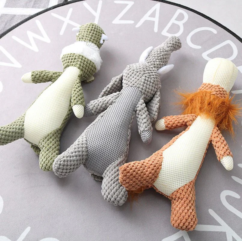 Sterke knuffeldieren honden speelgoed | Duurzame kauwspeeltjes voor actieve honden | Vrolijke dierenontwerpen | Vermindert verveling | Geschikt voor stevige kauwers - Image 21