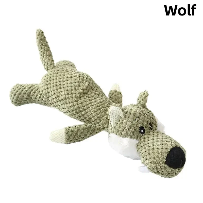 Sterke knuffeldieren honden speelgoed | Duurzame kauwspeeltjes voor actieve honden | Vrolijke dierenontwerpen | Vermindert verveling | Geschikt voor stevige kauwers - Image 6