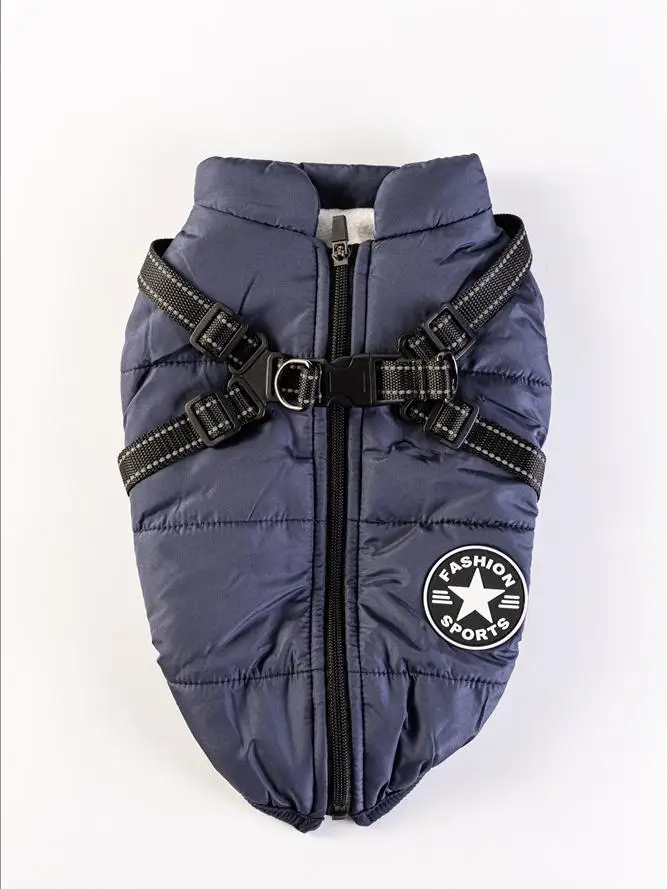 Warme Winterjas met Ingebouwd Harnas voor Alle Hondengroottes | Waterafstotend en Ademend Materiaal | Ideaal voor Koude Weersomstandigheden - Image 3