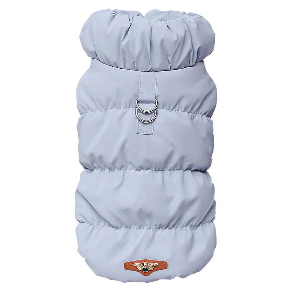 Zachte Gevoerde Jas Voor Honden En Katten | Winterjas Met Warme Binnenvoering | Ideaal Voor Kleine Rassen | Geschikt Voor Herfst En Winter | Verkrijgbaar In Roze, Blauw, Kaki | Comfortabele Pasvorm - Image 15