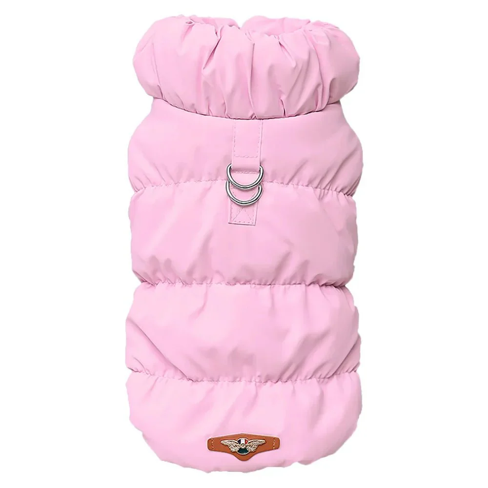 Zachte Gevoerde Jas Voor Honden En Katten | Winterjas Met Warme Binnenvoering | Ideaal Voor Kleine Rassen | Geschikt Voor Herfst En Winter | Verkrijgbaar In Roze, Blauw, Kaki | Comfortabele Pasvorm - Image 16