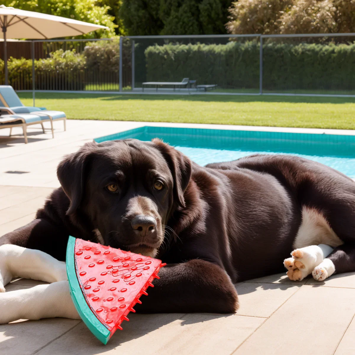 Flexibel TPR Speelgoed voor Honden | Water- en Vriesbaar voor Verkoeling en Gebitsverzorging | Veilig en Duurzaam in Blauw en Geel - Image 2