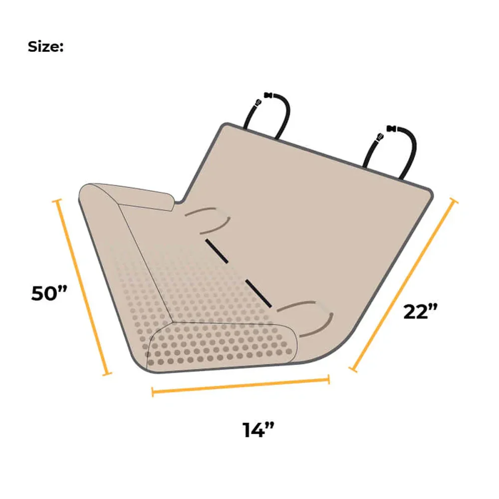 Waterbestendige en Krasvrije Autostoelbeschermer voor Huisdieren | Dubbelzijdig, Opvouwbaar en Comfortabel Design | 92x127,6 cm - Image 6