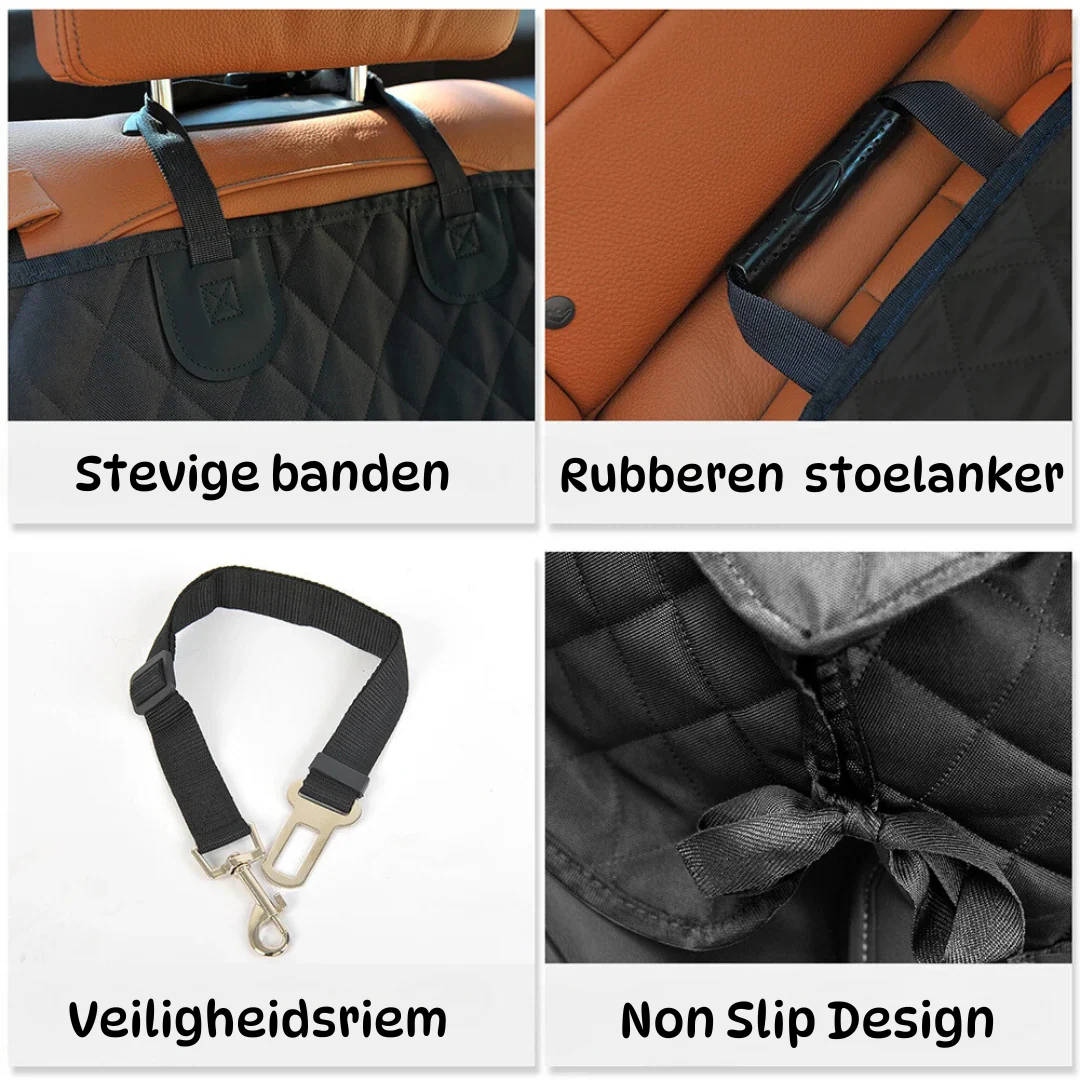 Waterdichte Honden Autodeken | Achterbank Bescherming | 600D Oxford Materiaal | Universele Pasvorm | Antislip Onderzijde | Zijkant Bescherming - Image 10