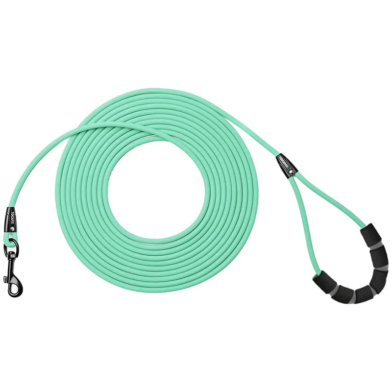 Waterdichte PVC Hondenlijn | Geurresistente & Gemakkelijk te Reinigen Riem | Voor Kleine tot Grote Honden | Beschikbaar in Diverse Lengtes | Zacht en Comfortabel | Anti-Knoop Design | Geschikt voor Alle Weersomstandigheden