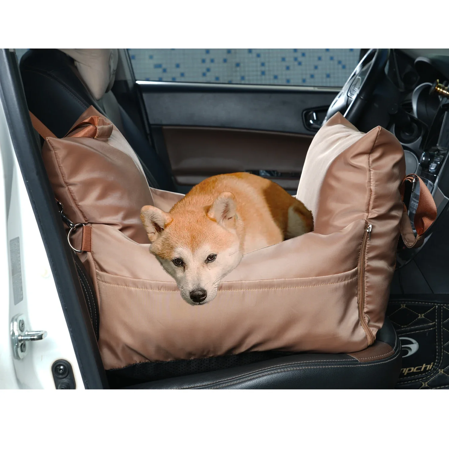 VOFORD Hondenautobed Waterdicht | Oxford Stof | Verwijderbare Hoes | Draagbaar Reismatras | Beschermt Auto | Geschikt voor Honden en Katten | Veilig en Comfortabel | Vloeistofbestendig Design