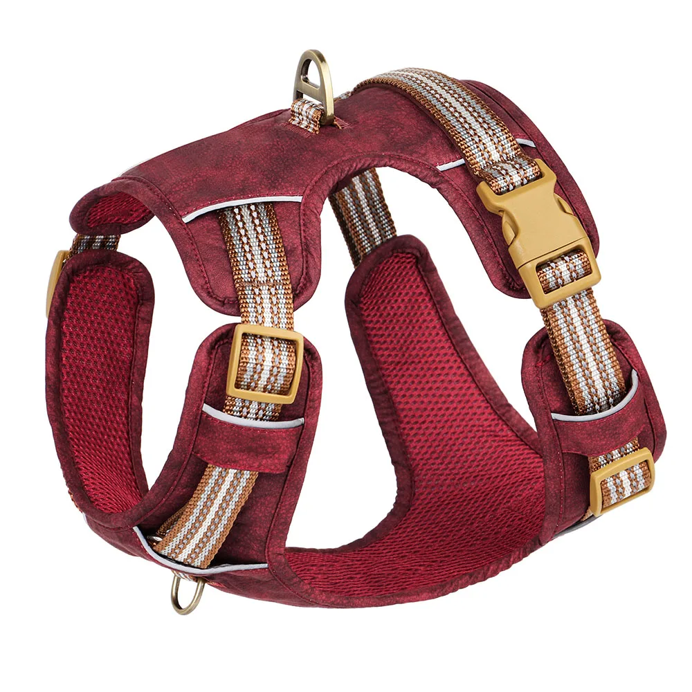 Didog Hondenharnas Nylon en PU | Waterdicht en Verstelbaar | Reflecterende Strip | Wandelen en Training | Groen, Rood, Bruin | Geschikt voor Kleine, Middelgrote en Grote Honden | Duurzaam en Veilig - Image 8