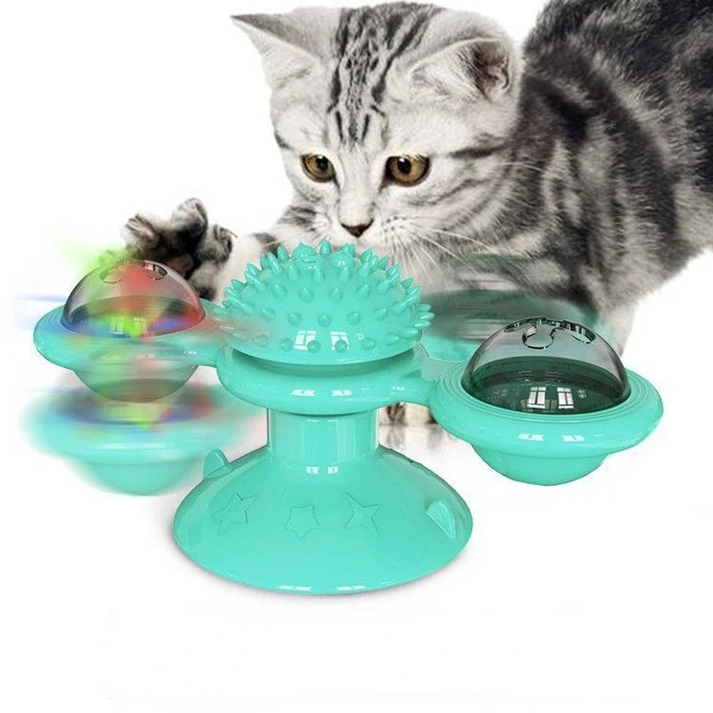 Interactief Draaibaar Speelgoed | Puzzel & Tandverzorging Voor Katten | Plastic Huisdierenspeelgoed | Geen Batterijen | Shandong China - Image 6