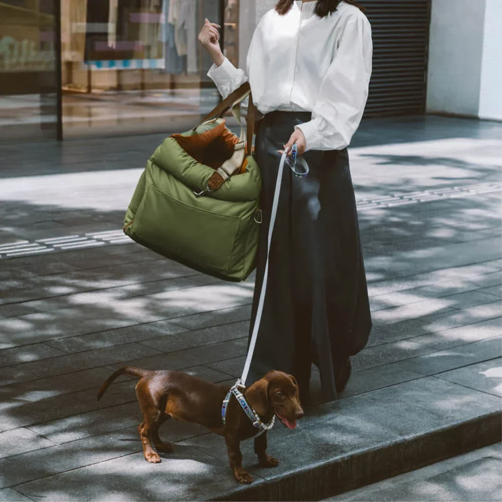 VOFORD Luxe Autostoel Huisdier | Kunstleer | Waterdicht & Antibacterieel | Comfortabel & Veilig | Draagbaar | Ideaal voor Honden & Katten | Inclusief Leash | Ruime Opslag | Handwasbaar - Image 8