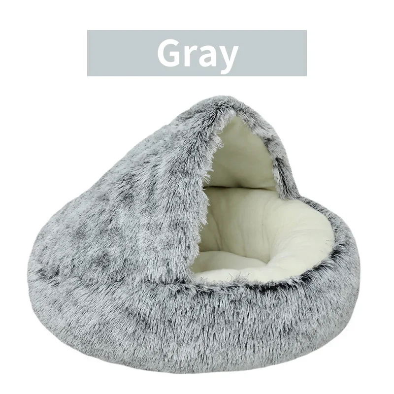 Pluche Winter Kattenmand | Ronde Slaapzak | Huisdieren Nest | Ademend | Voor Katten & Kleine Honden - Image 10