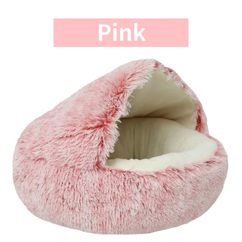 Pluche Winter Kattenmand | Ronde Slaapzak | Huisdieren Nest | Ademend | Voor Katten & Kleine Honden - Image 12