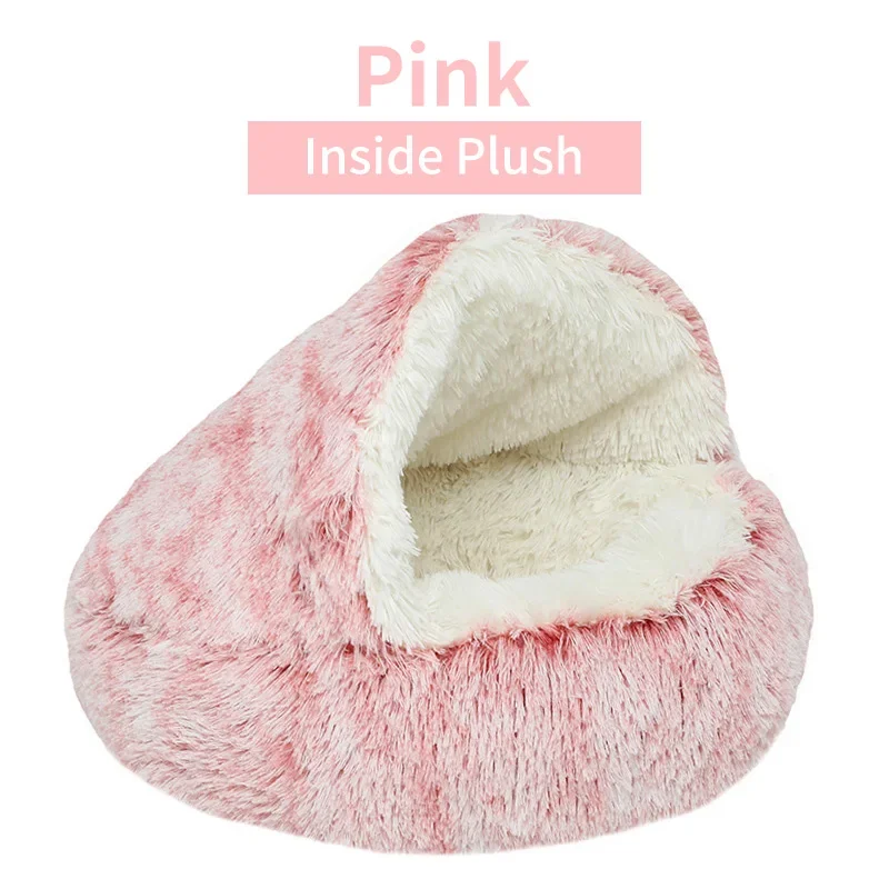 Pluche Winter Kattenmand | Ronde Slaapzak | Huisdieren Nest | Ademend | Voor Katten & Kleine Honden - Image 13