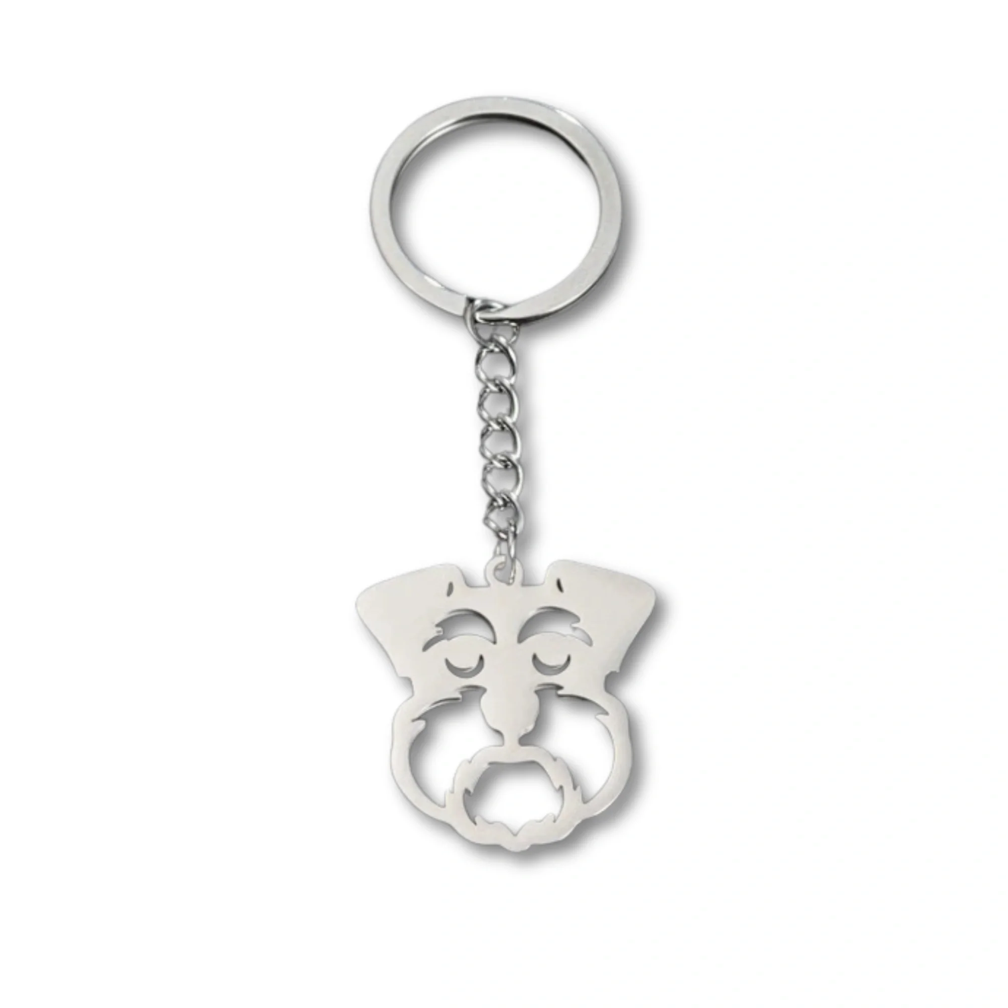 Sleutelhanger Dames | Schattige Katten Sleutelhanger | RVS Katje Hanger voor Tas, Portemonnee of Autosleutels | Zilver | Kitty Accessoire Cadeau