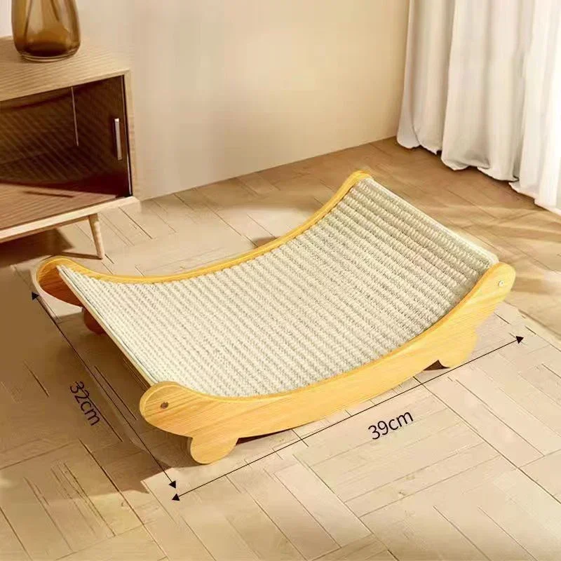 Houten Kattenklimrek | Slijtvast Sisal Krabplank | Uitneembaar Kattenbed | Kitten Speelgoed | Multifunctioneel Slaapbed | Antislip en Duurzaam | Voor Elke Seizoen | Geschikt Voor Katten Tot 6 kg - Image 7