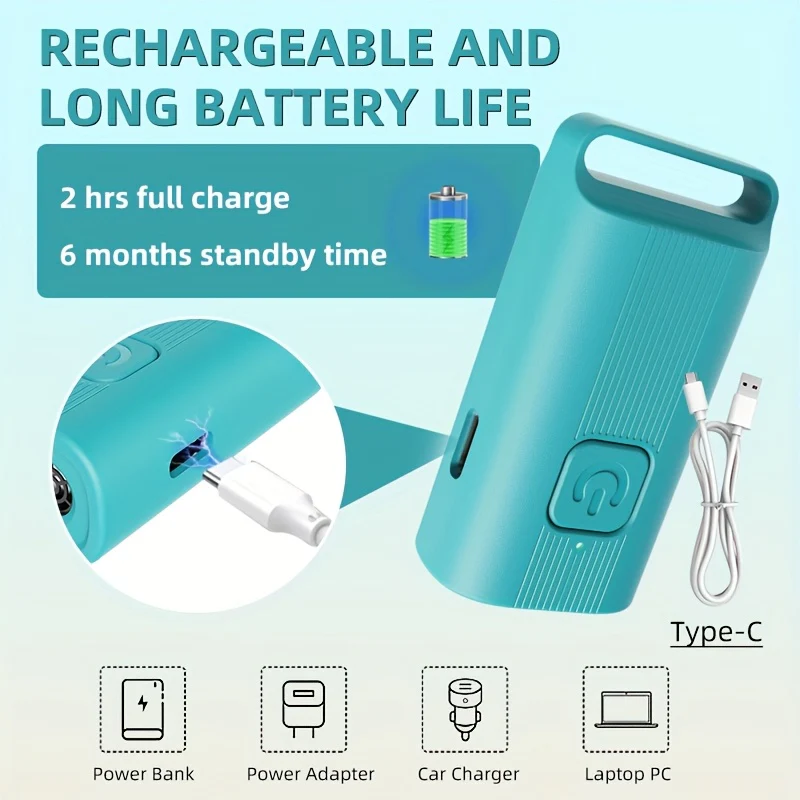 YNF Geluidsafschrikkingsapparaat voor Honden | Oplaadbaar | Lithium-Polymeer | Anti-blaf Technologie | Draadloos | USB-Aangedreven | - Image 5