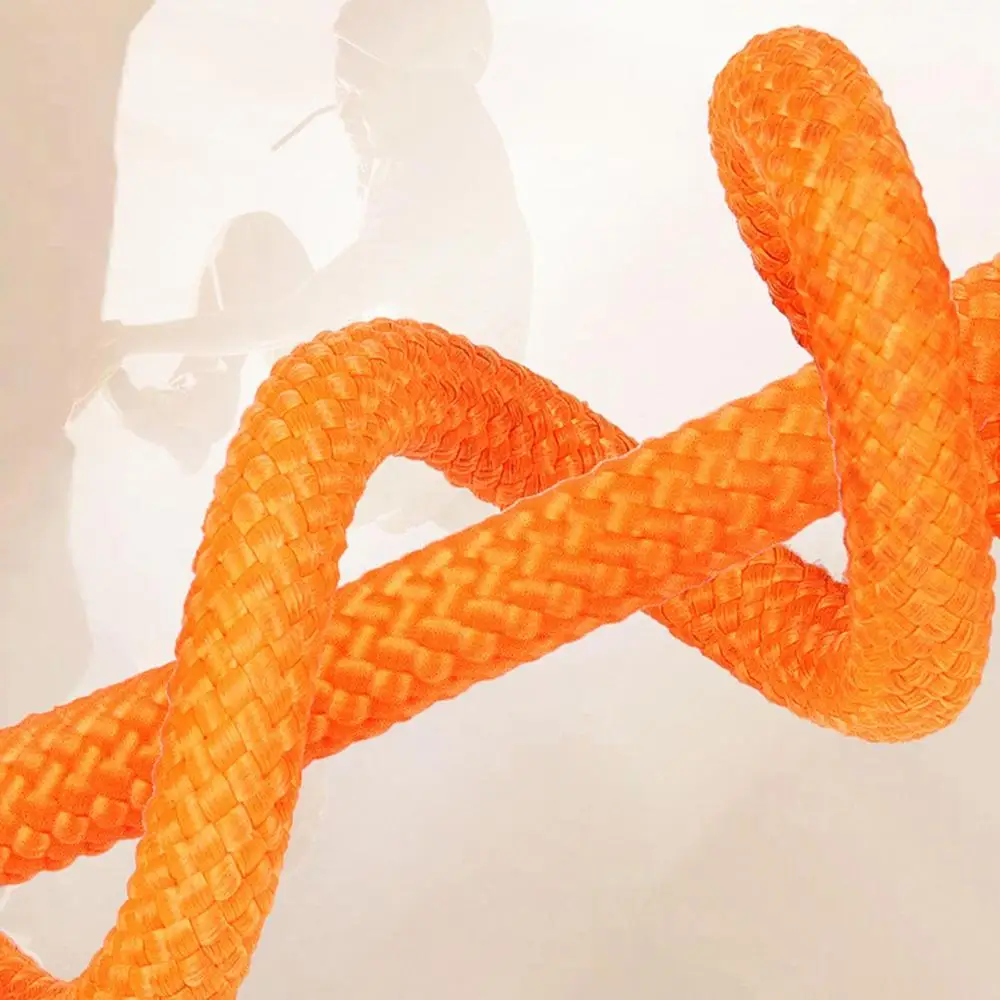 Reflecterende Gevlochten Nylon Looplijn | Glow-In-Dark Veiligheid | Comfortabele Zachte Grip | Ademend Duurzaam | Ideaal voor Nachtelijke Wandelingen en Training | 170cm - Oranje/Zwart/Groen - Image 7