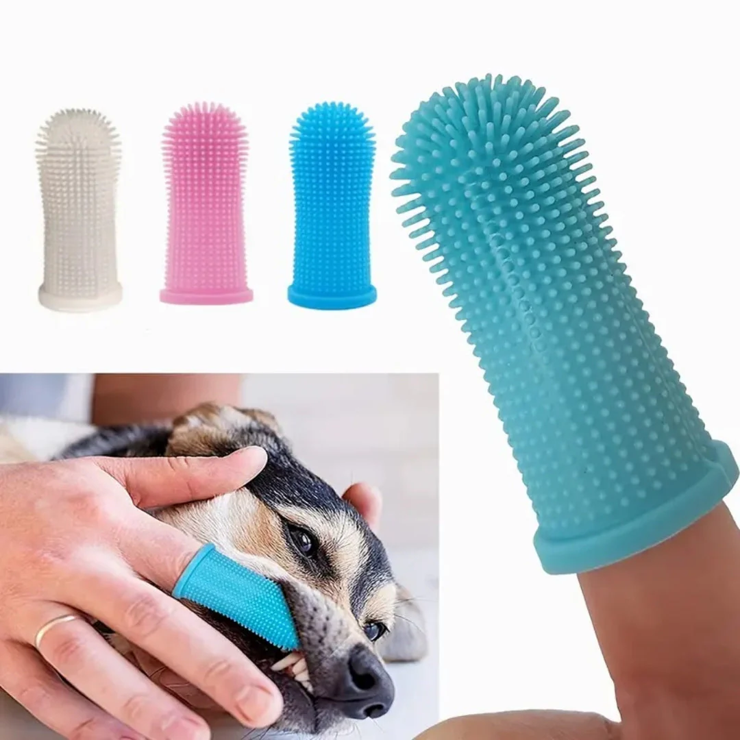 Zachte Siliconen Borstelharen voor Huisdier | Gemakkelijk Handvat Design | Duurzaam Siliconen | Roze, Blauw, Wit
