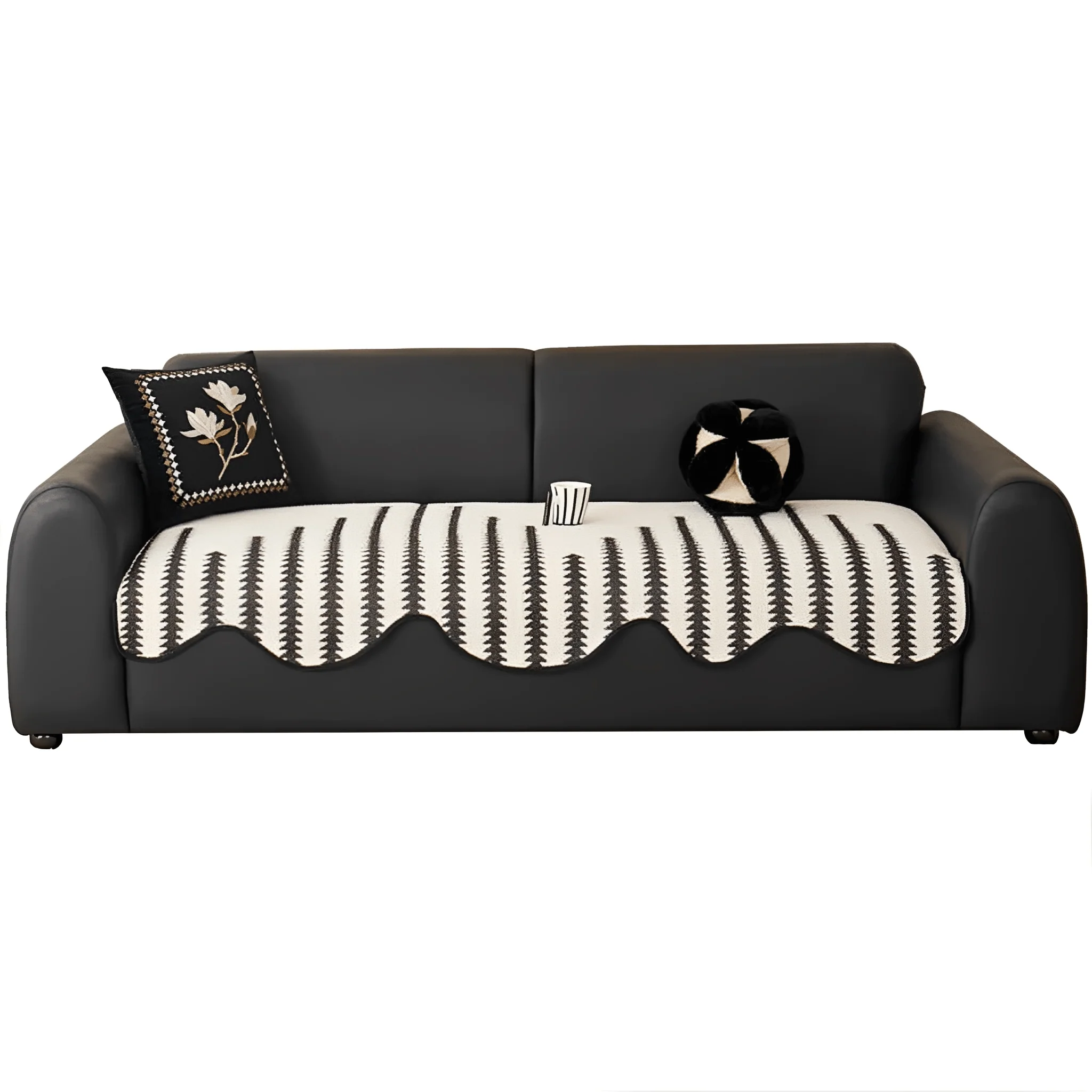Bankhoes Chevron Design | Beschermhoes Tegen Vuil & Krassen | Geschikt Voor Moderne Interieurs | Zigvela - Image 6