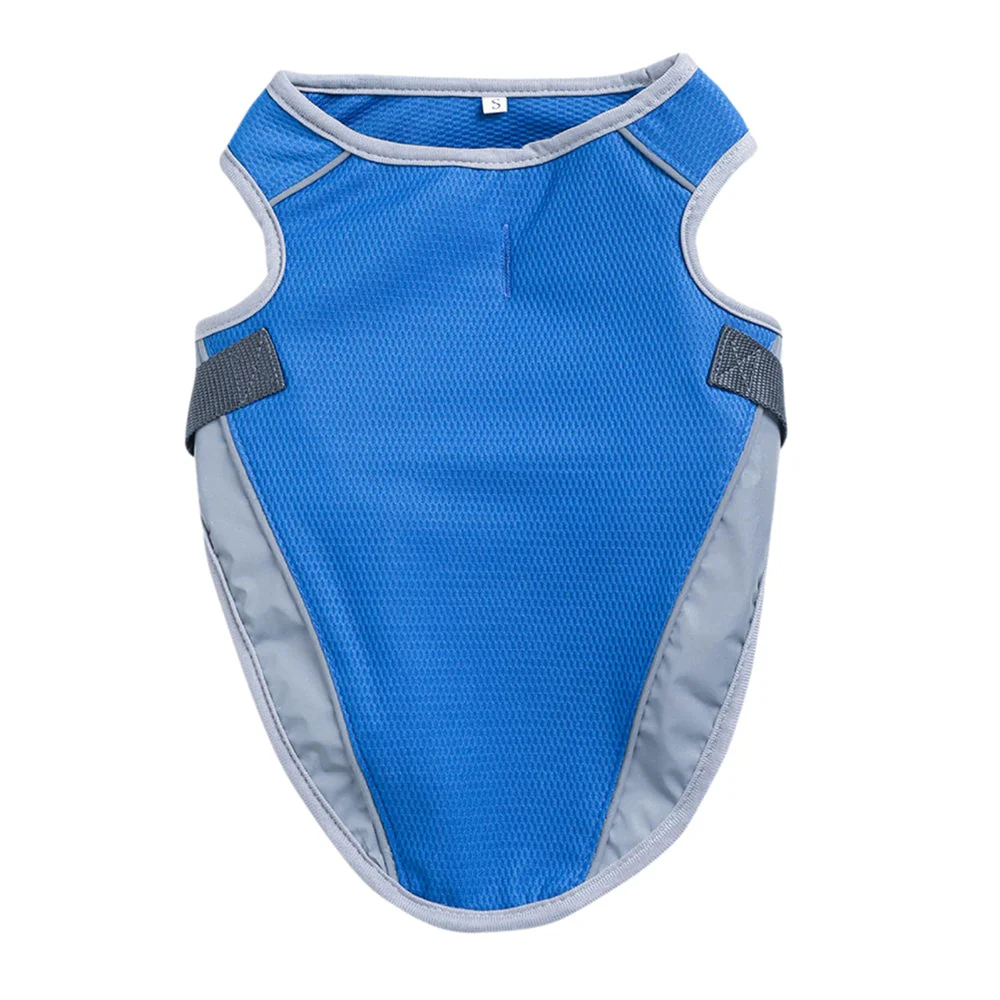 Verkoelend Hondenvest | Verstelbaar & Reflecterend | Hond Hittebescherming | Comfortabel Ademend Mesh | Harnasvriendelijk | Blauw & Regenboog | S-XXL - Image 10