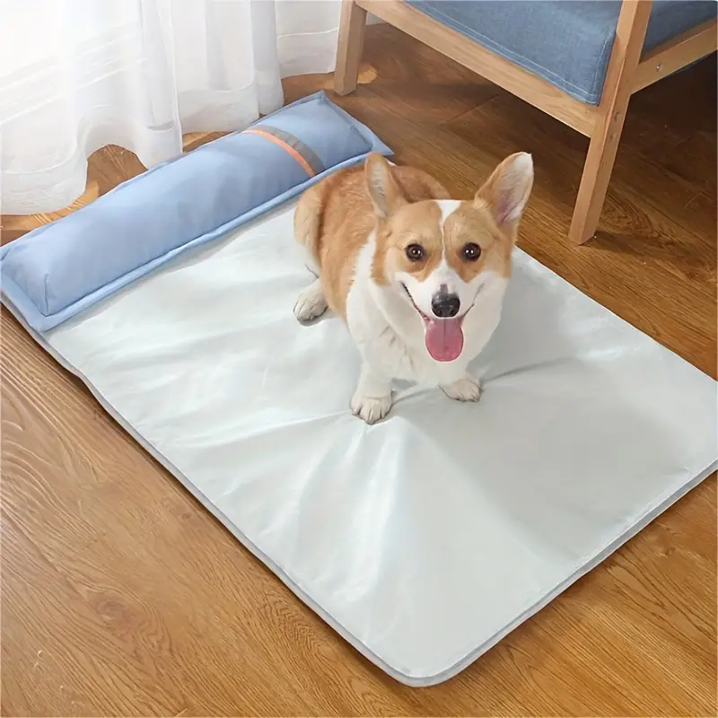 Koel IJszijde Kussen Voor Honden | Orthopedisch | Verbeterd Comfort | Blauw | S, M, L, XL - Image 3
