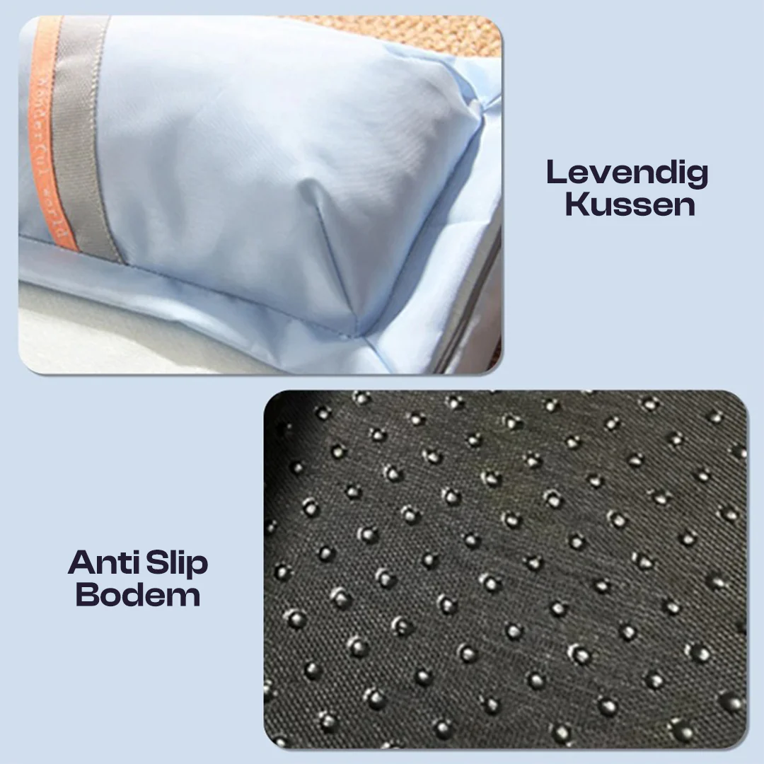 Koel IJszijde Kussen Voor Honden | Orthopedisch | Verbeterd Comfort | Blauw | S, M, L, XL - Image 4